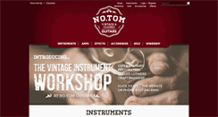Desktop Screenshot of notomguitars.com