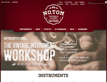 Tablet Screenshot of notomguitars.com